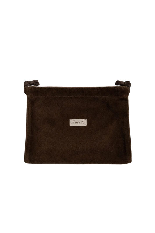 Velvet Pochette - Deep Brown