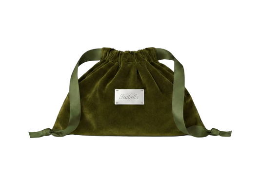 Velvet Pochette - Olive Green