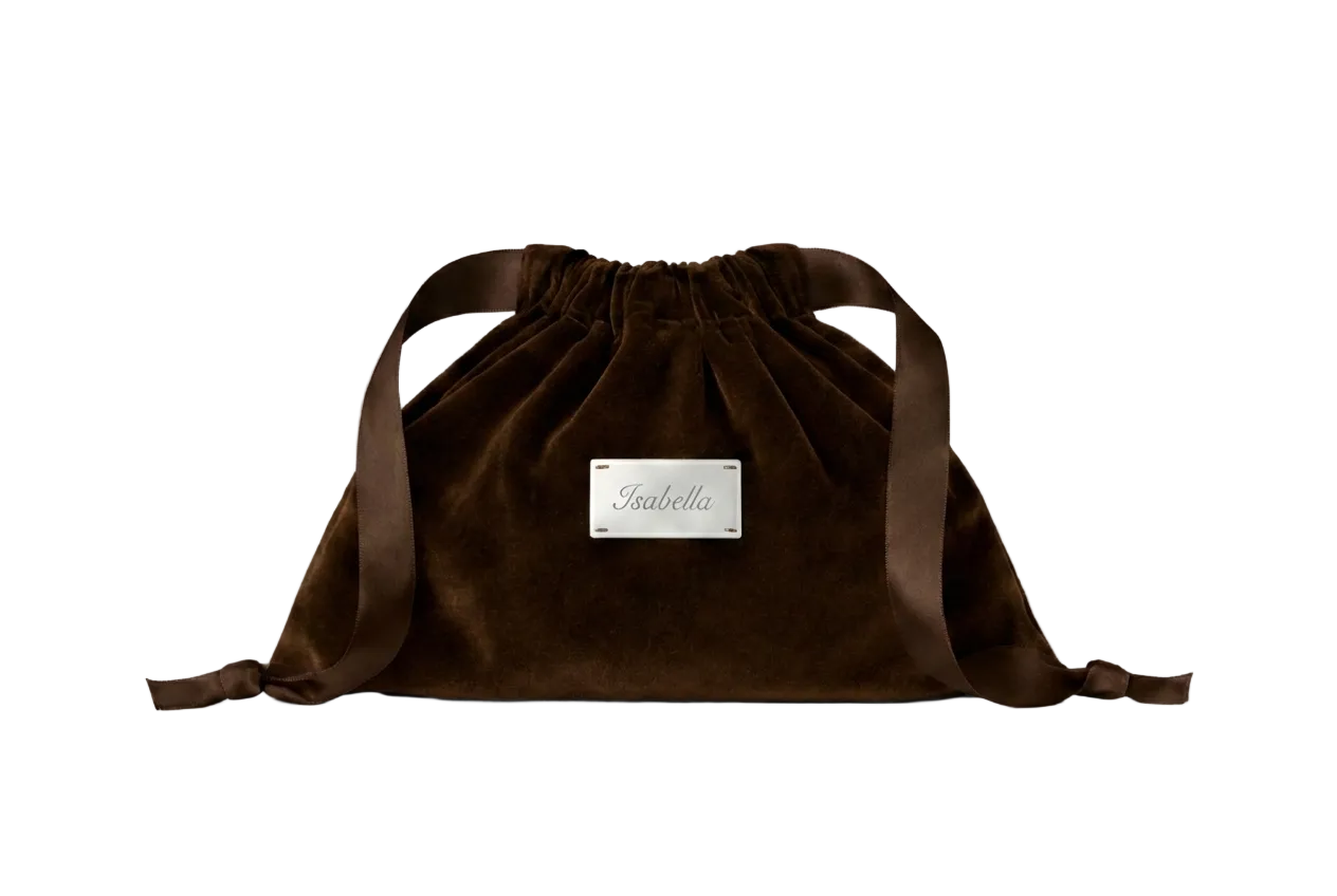 Velvet Pochette - Deep Brown